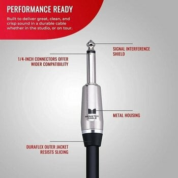 Hangfal kábel Monster Cable Prolink Performer 600 Fekete 0,9 m - 2