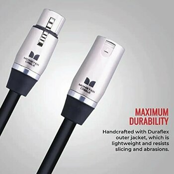 Καλώδιο Μικροφώνου Monster Cable  Prolink Performer 600 5FT XLR Microphone Cable Μαύρο χρώμα 1,5 m - 6