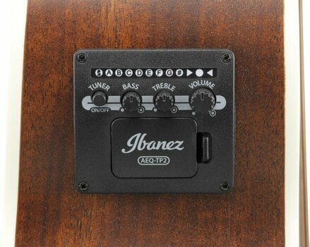 Jumbo elektro-akoestische gitaar Ibanez AE140-WKH Weathered Black - 10