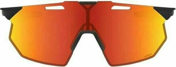 Occhiali da ciclismo 100% Hypercraft SQ Soft Tact Black/HiPER Red Multilayer Mirror Lens Occhiali da ciclismo - 2