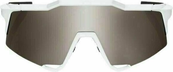 Cycling Glasses 100% Speedcraft Matte White/HiPER Silver Mirror Lens Cycling Glasses - 2