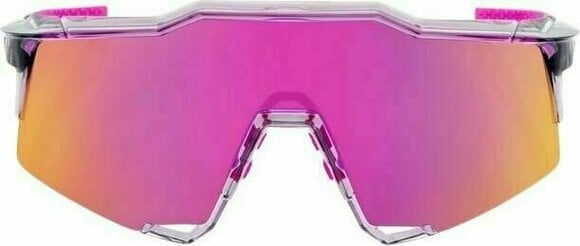 Cykelbriller 100% Speedcraft Polished Translucent Grey/Purple Multilayer Mirror Lens Cykelbriller - 2