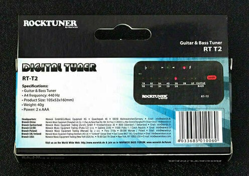 Elektronisches Stimmgerät Warwick RT-T2 Rocktuner - 3