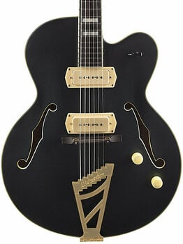 Semi-Acoustic Guitar D'Angelico Deluxe 59 Matte Midnight - 3