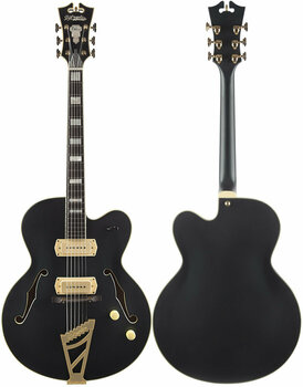 Semi-Acoustic Guitar D'Angelico Deluxe 59 Matte Midnight - 4