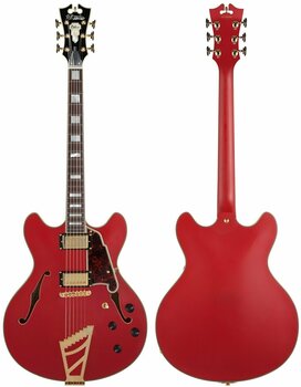 Guitare semi-acoustique D'Angelico Deluxe DC Stairstep Matte Cherry - 5