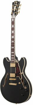 Semi-Acoustic Guitar D'Angelico Deluxe DC Stairstep Matte Midnight - 4