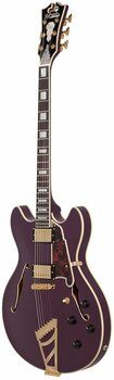 Guitare semi-acoustique D'Angelico Deluxe DC Stairstep Matte Plum - 3