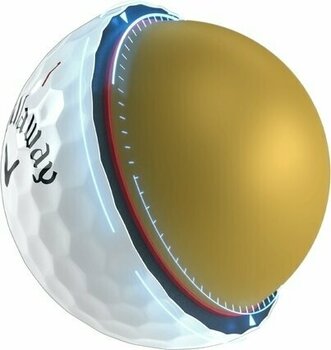Нова топка за голф Callaway Chrome Tour White Golf Balls Basic - 5
