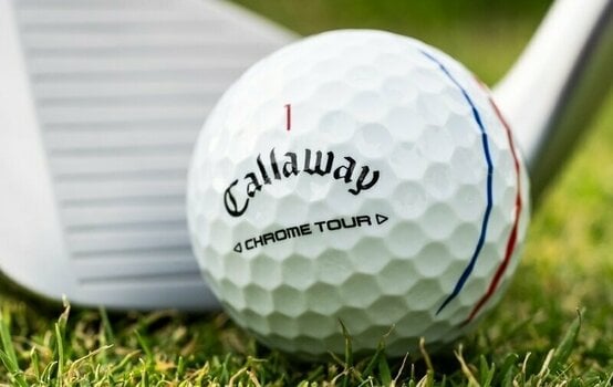 Nova loptica za golf Callaway Chrome Tour White Golf Balls Triple Track - 9