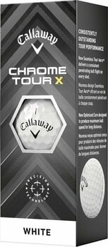 Нова топка за голф Callaway Chrome Tour X White Golf Balls Basic - 4