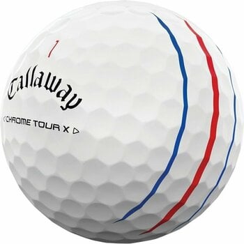 Palle da golf Callaway Chrome Tour X White Golf Balls Triple Track - 2