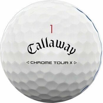 Nova loptica za golf Callaway Chrome Tour X White Golf Balls Triple Track - 3