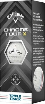 Nova loptica za golf Callaway Chrome Tour X White Golf Balls Triple Track - 4