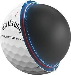 Golfball Callaway Chrome Tour X White Triple Track Golfball - 4