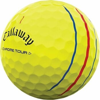 Golf žogice Callaway Chrome Tour Yellow Golf Balls Triple Track - 2