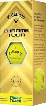 Piłka golfowa Callaway Chrome Tour Yellow Golf Balls Triple Track - 5