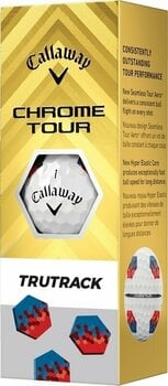 Piłka golfowa Callaway Chrome Tour White Golf Balls Red/Blue TruTrack - 5