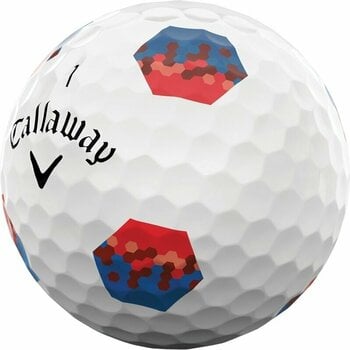 Golf žogice Callaway Chrome Tour X White Golf Balls Red/Blue TruTrack - 2