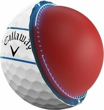 Μπάλες Γκολφ Callaway Chrome Soft 2024 White Golf Balls 360 Triple Track - 5