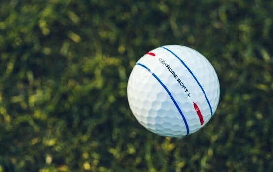 Нова топка за голф Callaway Chrome Soft 2024 White Golf Balls 360 Triple Track - 7