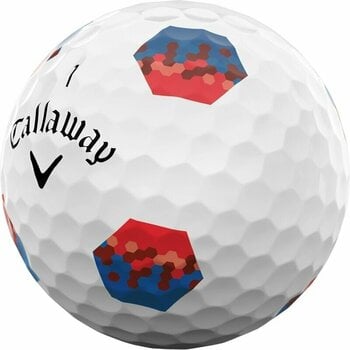 Golfový míček Callaway Chrome Soft 2024 White Golf Balls Red/Blue TruTrack - 2