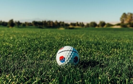 Palle da golf Callaway Chrome Soft 2024 White Golf Balls Red/Blue TruTrack - 10
