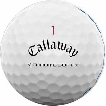Piłka golfowa Callaway Chrome Soft 2024 White Golf Balls Triple Track - 3