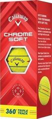 Golfball Callaway Chrome Soft 2024 Yellow 360 Triple Track Golfball - 3