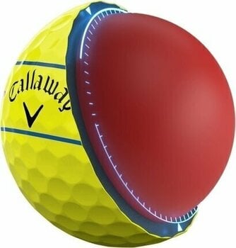 Nova loptica za golf Callaway Chrome Soft 2024 Yellow Golf Balls 360 Triple Track - 5