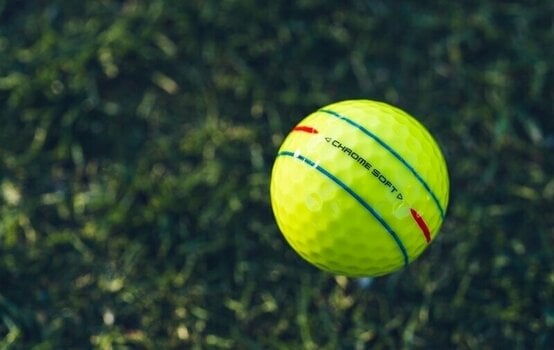 Piłka golfowa Callaway Chrome Soft 2024 Yellow Golf Balls 360 Triple Track - 6