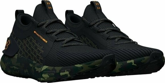 Utcai futócipők Under Armour UA HOVR Phantom 3 SE Printed Running Shoes Black/Marine OD Green/Formula Orange 44 Utcai futócipők - 3