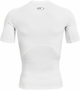 Fitness shirt Under Armour Men's HeatGear Armour Short Sleeve White/Black XS Fitness shirt - 2