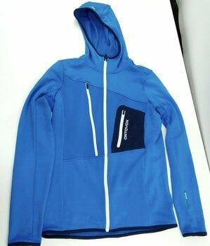 Hættetrøje til udendørs brug Ortovox Fleece Grid M Safety Blue S Hættetrøje til udendørs brug (Så godt som nyt) - 2