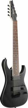 8-snarige elektrische gitaar Ibanez RG8EX-BKF Black Flat - 3