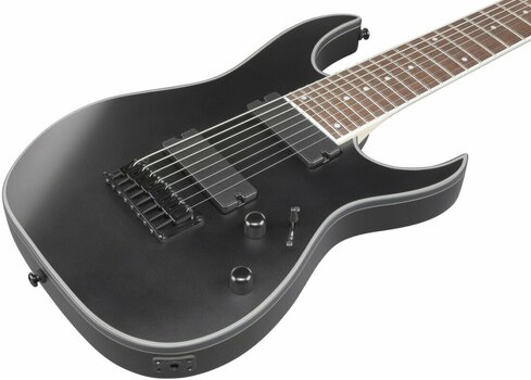8-snarige elektrische gitaar Ibanez RG8EX-BKF Black Flat - 6