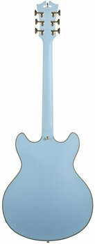Semi-akoestische gitaar D'Angelico Deluxe DC Stop-bar Matte Powder Blue - 5