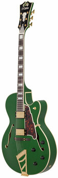 Ημιακουστική Κιθάρα D'Angelico Deluxe DH Matte Emerald - 5