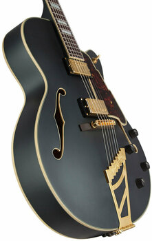 Semi-Acoustic Guitar D'Angelico Deluxe DH Matte Midnight - 5