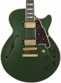 Semi-Acoustic Guitar D'Angelico Deluxe SS Stop-bar Matte Emerald - 3