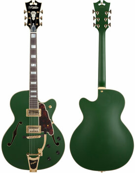 Semi-akoestische gitaar D'Angelico Deluxe 175 Matte Emerald - 3
