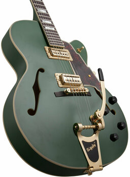 Halvakustisk gitarr D'Angelico Deluxe 175 Matte Emerald - 5