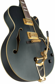 Halvakustisk guitar D'Angelico Deluxe 175 Matte Midnight - 4