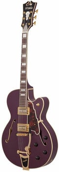 Halbresonanz-Gitarre D'Angelico Deluxe 175 Matte Plum - 2
