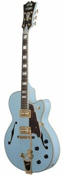 Guitare semi-acoustique D'Angelico Deluxe 175 Matte Powder Blue Guitare semi-acoustique - 4