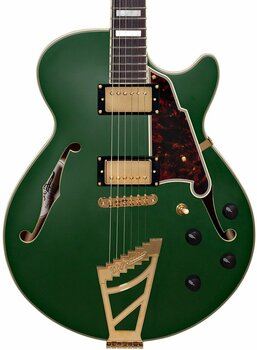Semi-Acoustic Guitar D'Angelico Deluxe SS Stairstep Matte Emerald - 3