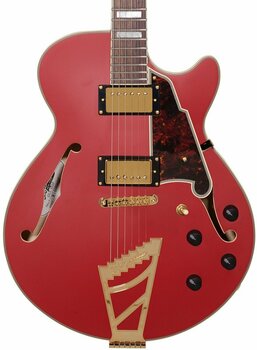 Semi-Acoustic Guitar D'Angelico Deluxe SS Stairstep Matte Cherry - 3