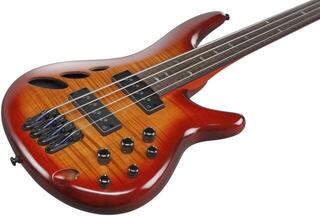 Fretless E-Bass Ibanez SRD900F-BTL Brown Topaz Burst Low Gloss Fretless E-Bass - 7