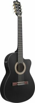 Classical Guitar with Preamp Ibanez GA5MHTCE-WK Weathered Black, Open Pore - 3