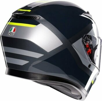 Hjälm AGV K3 Shade Grey/Yellow Fluo XS Hjälm - 5